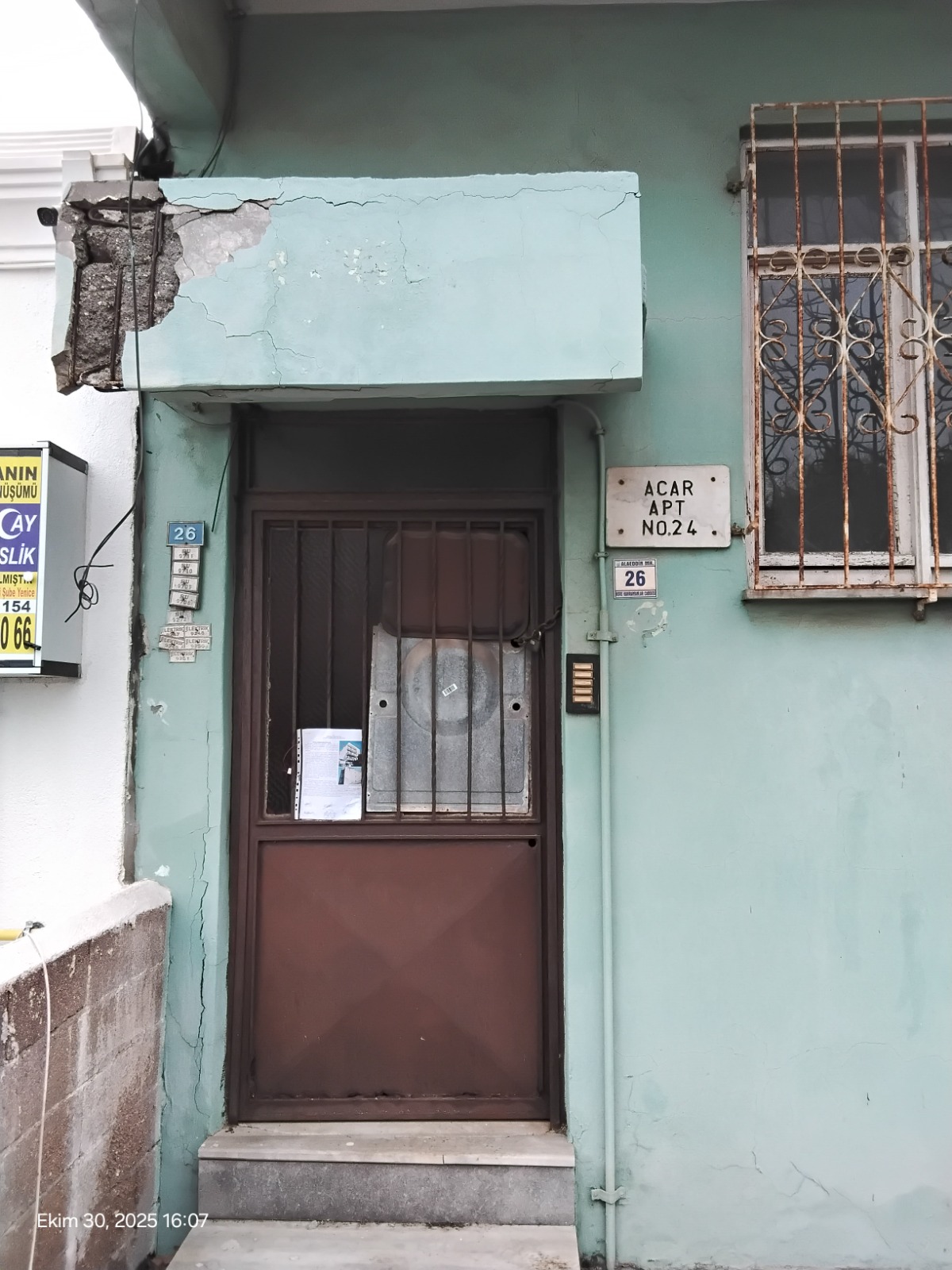 3194 sayılı İmar Kanununun 39. Maddesi uyarınca riskli yapı ilanı